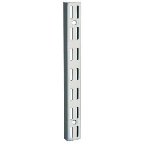 Crémaillère pour étagère en acier laqué – Longueur 950 mm – Pas 32 mm – Compatible avec console simple – RAL 9003 blanc – Element System