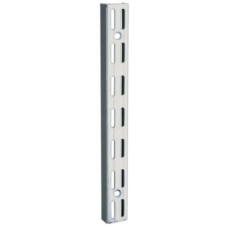 Crémaillère pour étagère en acier laqué – Longueur 1400 mm – Pas 32 mm – Compatible avec console simple – RAL 9003 blanc – Element System