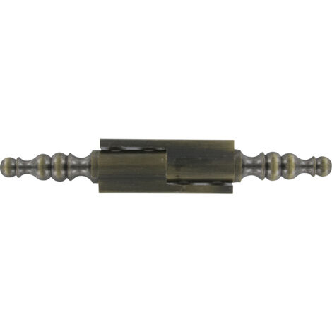 Decayeux – Paumelle universelle en laiton – Hauteur totale 110 mm – Finition vieux laiton – Pour portes et meubles