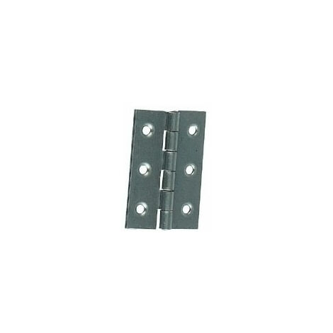 Itar – Charnière simple pour meuble – Acier zingué – Hauteur 30 mm – Largeur ouverte 19 mm – Solution durable pour projets de bricolage