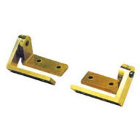 Itar – Pivot pour portail en laiton chromé – Dimensions B : 35 mm, D : 2 mm, Longueur A : 45 mm – Conçu pour portes en applique