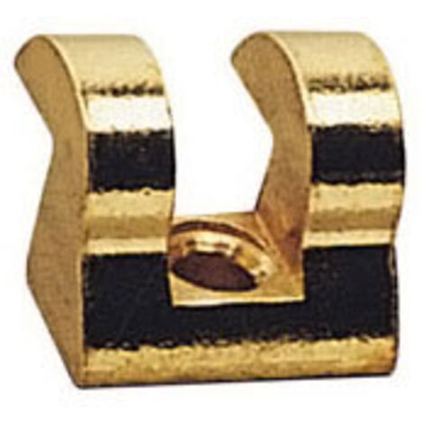 Griffe porte glace - Largeur : 14 mm - Hauteur : 14 mm - Pour verre d'épaisseur : 6 mm - Décor : Chromé - ITAR (1/2)