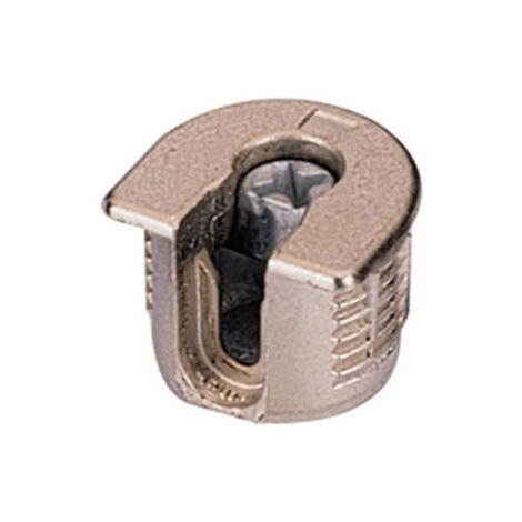 Boîtier vb 35m - Pour panneau d'épaisseur : 19 mm - Matériau : Zamac - Diamètre perçage 01 : 20 mm - Décor : Nickelé - HETTICH