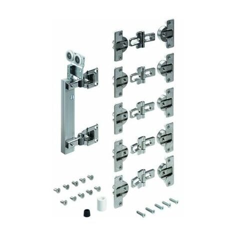 Kit complet wingline 230 - Charge maxi par vantail : 25 kg - Côte de ferrage : A gauche - HETTICH