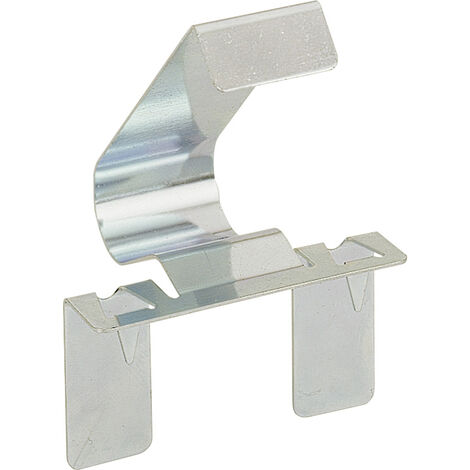 4x clip plinthe basse meuble cuisine acier chromé métal support