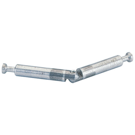 Hettich – Goujon articulé du 860 – Axe de perçage 44 mm – Décor zingué – Diamètre perçage 7 mm – Longueur de serrage 39 mm – Acier nickelé