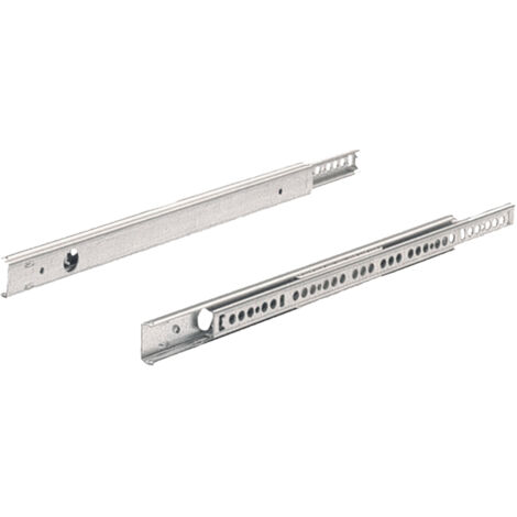 Coulisse à billes ka 270 hauteur 27 - Perte de coulisse : 80 mm - Profondeur intérieur de caisson mini : 343 mm - HETTICH