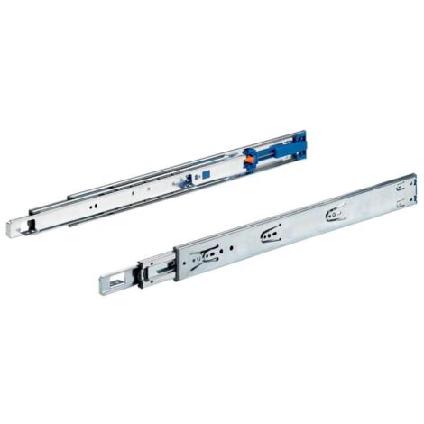 Coulisses à billes ka 4532 am silent system - Longueur : 500 mm - Profondeur intérieur de caisson mini : 504 mm - HETTICH (1/2)