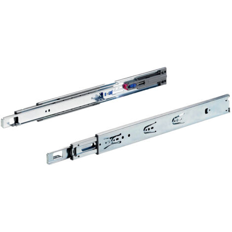 Coulisses à billes ka 4532 am push to open - Longueur : 500 mm - Profondeur intérieur de caisson mini : 504 mm - HETTICH