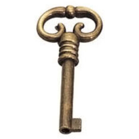 Itar – Clé de meuble à ergot zamac – Ajustage S45 – Tige 35 mm – Décor bronze – Pour ajustement précis et durable