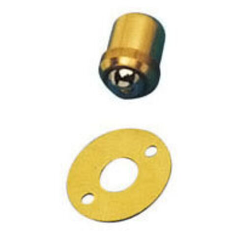 Itar – Loqueteau pour meuble en laiton brut – Encastrement 7,9 mm – Diamètre 9 mm – Installation facile et durable