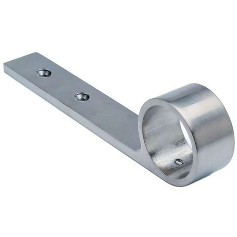 Platine inox - support fixation pour main courante plate
