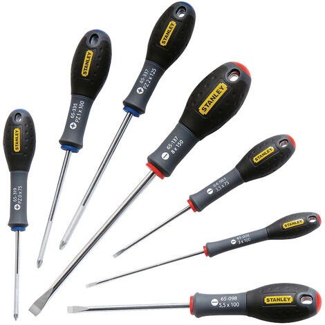 Coffret de 7 tournevis fatmax - Quantité : Coffret de 7 pièces - STANLEY