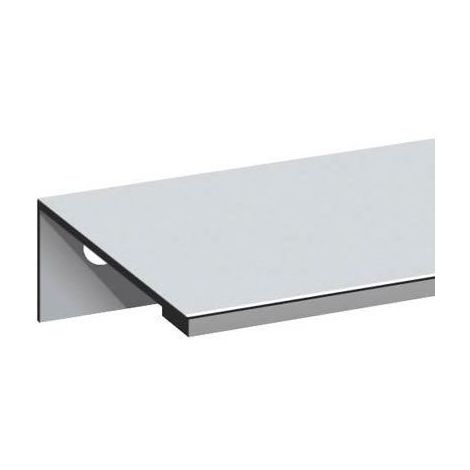 Poignée aluminium sur chant - Décor : Aluminium anodisé - : - Entraxe : 32 mm - Longueur : 45 mm - ITAR - Décor : Aluminium anodisé