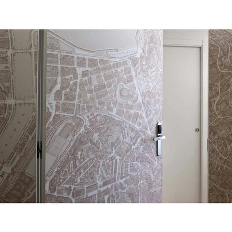 Charnière invisible à encastrer k7080 - Décor : Chromé satiné - KOBLENZ