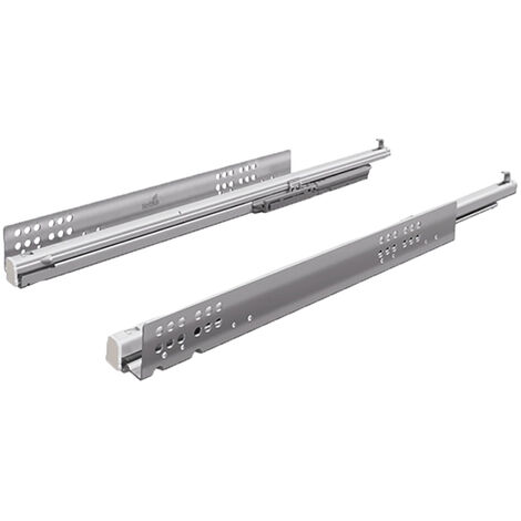 Coulisse bois quadro v6 push to open - Profondeur intérieur de caisson mini : 563 mm - Longueur : 550 mm - HETTICH
