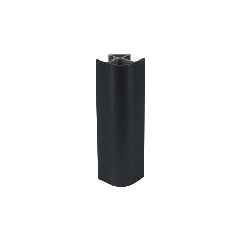 Jonction d'angle 90° – Hauteur 97 mm – Pour plinthe PVC – Feuille noire pour finition esthétique – Application intérieure – Opes