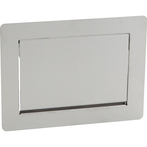 Trappe rectangle de poubelle encastrable - multi-usage - Décor : Inox brossé - SUGATSUNE