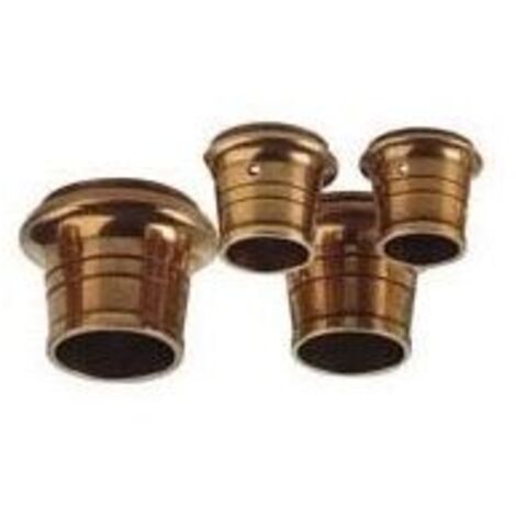 Lot De 2 Entrées Rondes En Laiton 28 Mm - Neuf - Pour Installation électrique Ou Décoration