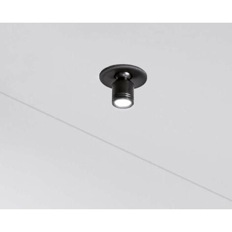 LAMPE ENCASTRABLE LED Flat-26 Blanc/Inox Brossé Chaud/Froid Spot