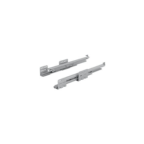 Coulisses actro avec silent system - Charge : 70 kg - Pour tiroir de profondeur : 550 mm - HETTICH