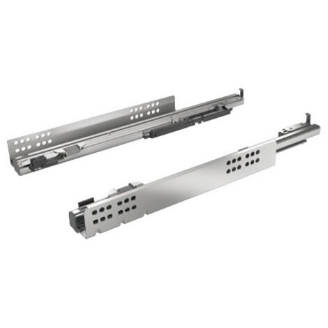 Coulisse bois quadro 4d v6 silent system - Profondeur intérieur de caisson mini : 563 mm - Longueur : 550 mm - HETTICH (1/5)