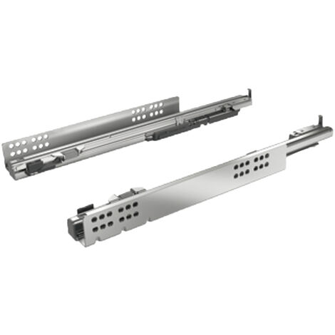 Coulisse quadro 4d v6 push to open - Profondeur intérieur de caisson mini : 533 mm - Longueur : 520 mm - HETTICH