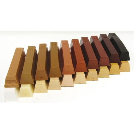 Itar – Cires malléables teintées pour bois – Lot de 2 bâtons – Teinte blanche – Répare rayures et fissures sur surfaces en bois
