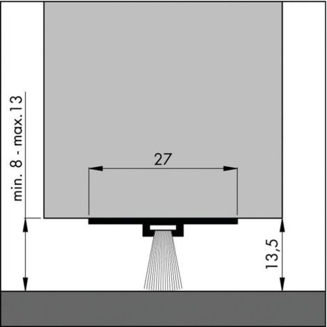Bas de porte - Longueur : 3000 mm - ELLEN
