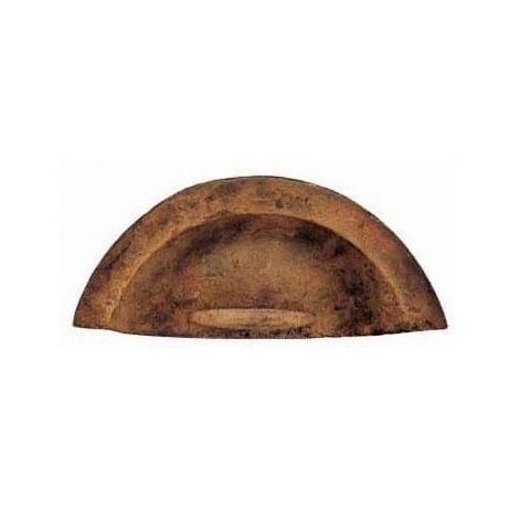 Poignée coquille style vintage effet rouille RUSTY