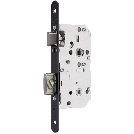 Vachette – Serrure à larder axe 50mm – Usage intensif pour portes intérieures/extérieures – Pêne demi-tour réversible – Norme NFQC niveau 3