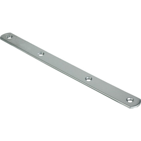 Patte d'assemblage - Décor : Blanc - Epaisseur : 3 mm - Largeur : 20 mm - Longueur : 230 mm - Matériau : Acier - ITAR