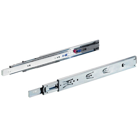 Coulisses à billes ka 4532 push to open - Longueur : 500 mm - Profondeur intérieur de caisson mini : 504 mm - HETTICH
