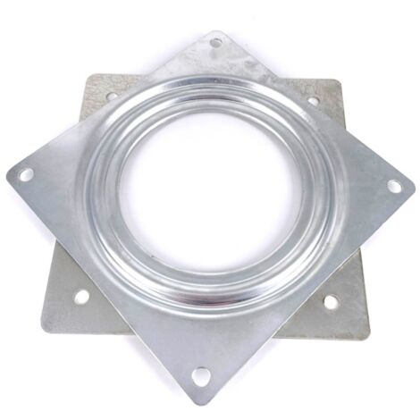 Itar – Tournette à billes – Plateau pivotant 360° – Charge 135 kg – Acier galvanisé – Dimensions 150.5 x 150.5 mm – Épaisseur 9,6 mm