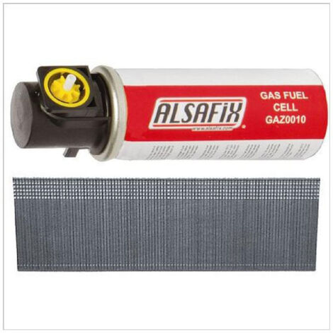 Pointes th pack 2000 galva droite + 2 gaz j-50 alsafix - Longueur : 40 mm - ALSAFIX