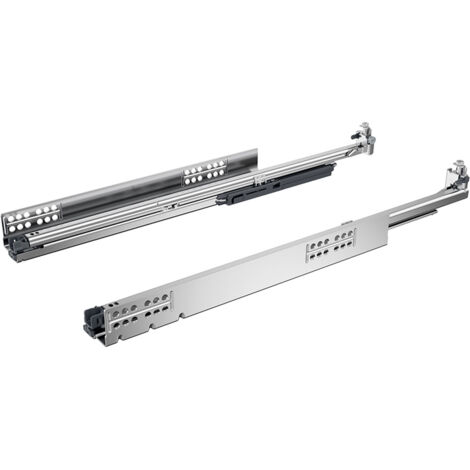 Coulisse de tiroir bois v6 5d silent system - Longueur : 420 mm - HETTICH