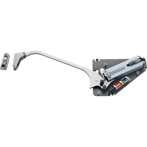 Ferrure de porte relevable double evolift – Force faible – Longueur bras 720 mm – Sens gauche – Amortisseur avec réglage 3D – Salice