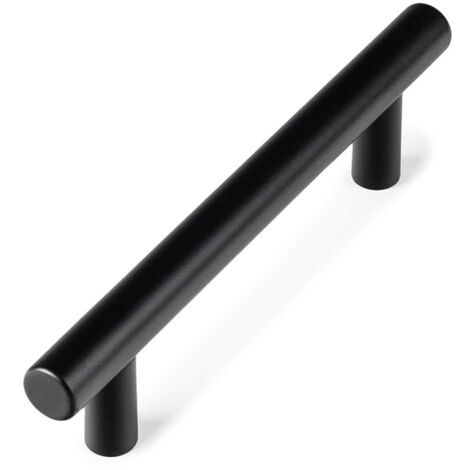 Poignée de meuble lisboa - Décor : Noir - Entraxe : 128 mm - Longueur : 169 mm - REI