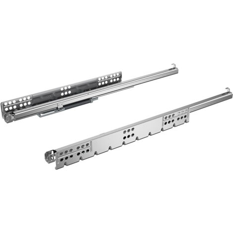 Coulisse pour tiroir bois quadro you silent system 25kg - Longueur : 270 mm - HETTICH