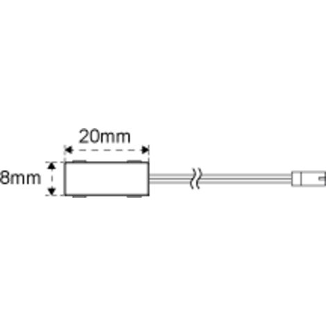 Kit de 2 connecteurs d'alimentation lite track - Alimentation : 24 V - Longueur de câble : 3000 mm - L&S (1/2)
