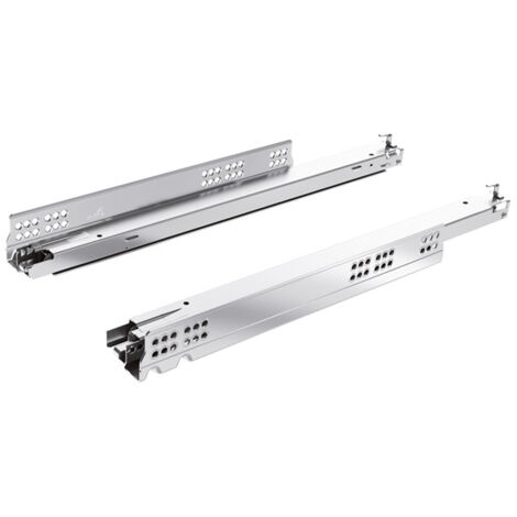 Coulisse bois actro 5d silent system - Charge : 70 kg - Longueur : 520 mm - HETTICH