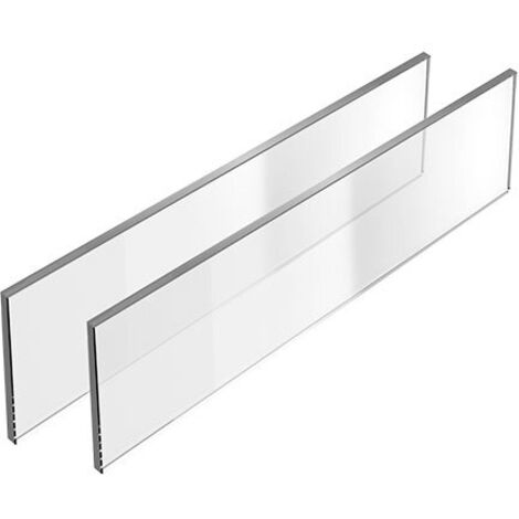 Insert en verre profil tiroir avantech you inlay - Longueur : 377 mm - Pour tiroir de longueur : 500 mm - HETTICH