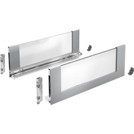 Kit profil tiroir d'insert avantech you inlay hauteur 187 mm - Attaches façade : A visser - Décor : Blanc - Longueur : 650 mm - HETTICH (1/5)