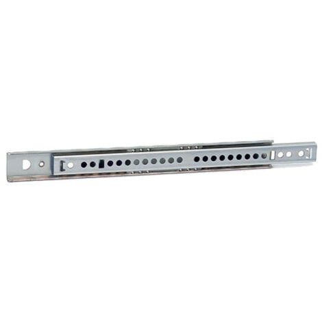 Coulisse à billes hauteur 27 - indaux - B : 215 mm - Pour tiroir de longueur : 400 mm - PS : 71 mm - RC : 246 mm - RF : 246 mm - INDAUX