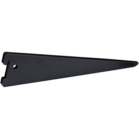 Console double au pas de 50 - Décor : Noir mat - Longueur : 220 mm - RAL : 9005 - ELEMENT SYSTEM