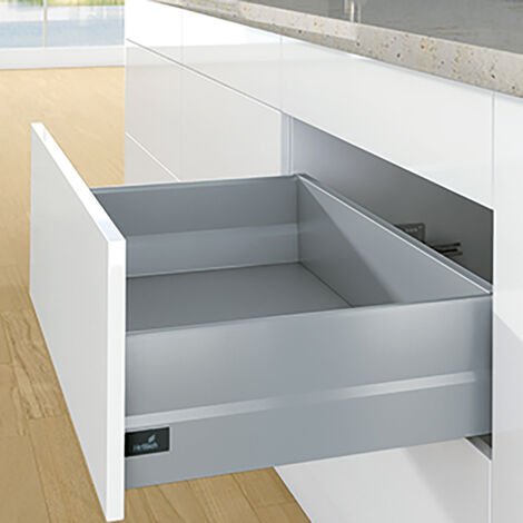 Kit arcitech 94 avec topside hauteur 186 - Décor : Argent - Longueur : 650 mm - HETTICH (1/5)