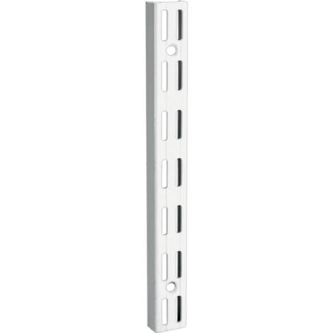 Crémaillère double en acier - entraxe 32 mm - Décor : Noir mat - Longueur : 2060 mm - RAL : 9005 - ELEMENT SYSTEM