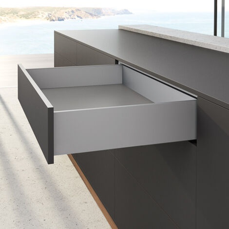 Kit avantech you hauteur 139 mm - Attaches façade : A visser - Décor : Argent - Longueur : 650 mm - HETTICH (1/4)