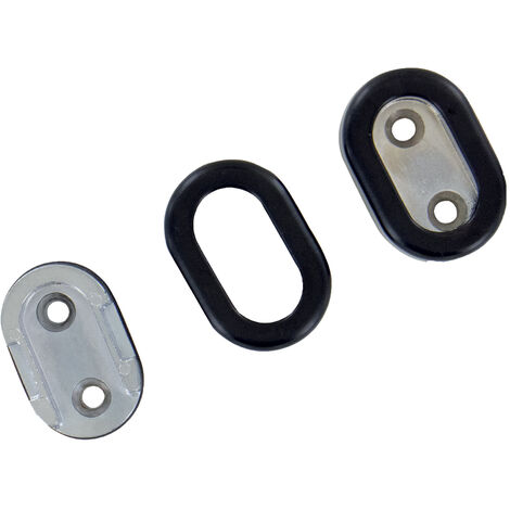 Naissances noires pour tube aluminium - Pour tube de diamètre : - - Pour tube de section : 30 x 15 mm - DUVAL-BILCOCQ (1/3)