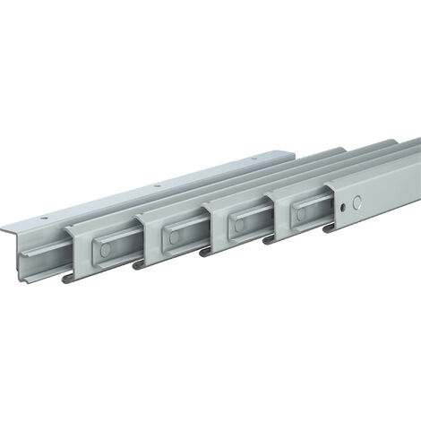 Coulisse pour table console - Nombre de lames : 5 - Charge : 45 kg - Hauteur lames : 36 mm - Largeur : 76,5 mm - Longueur lame : 350 mm - Matériau : Acier - Ouverture : 1242 mm - ITAR